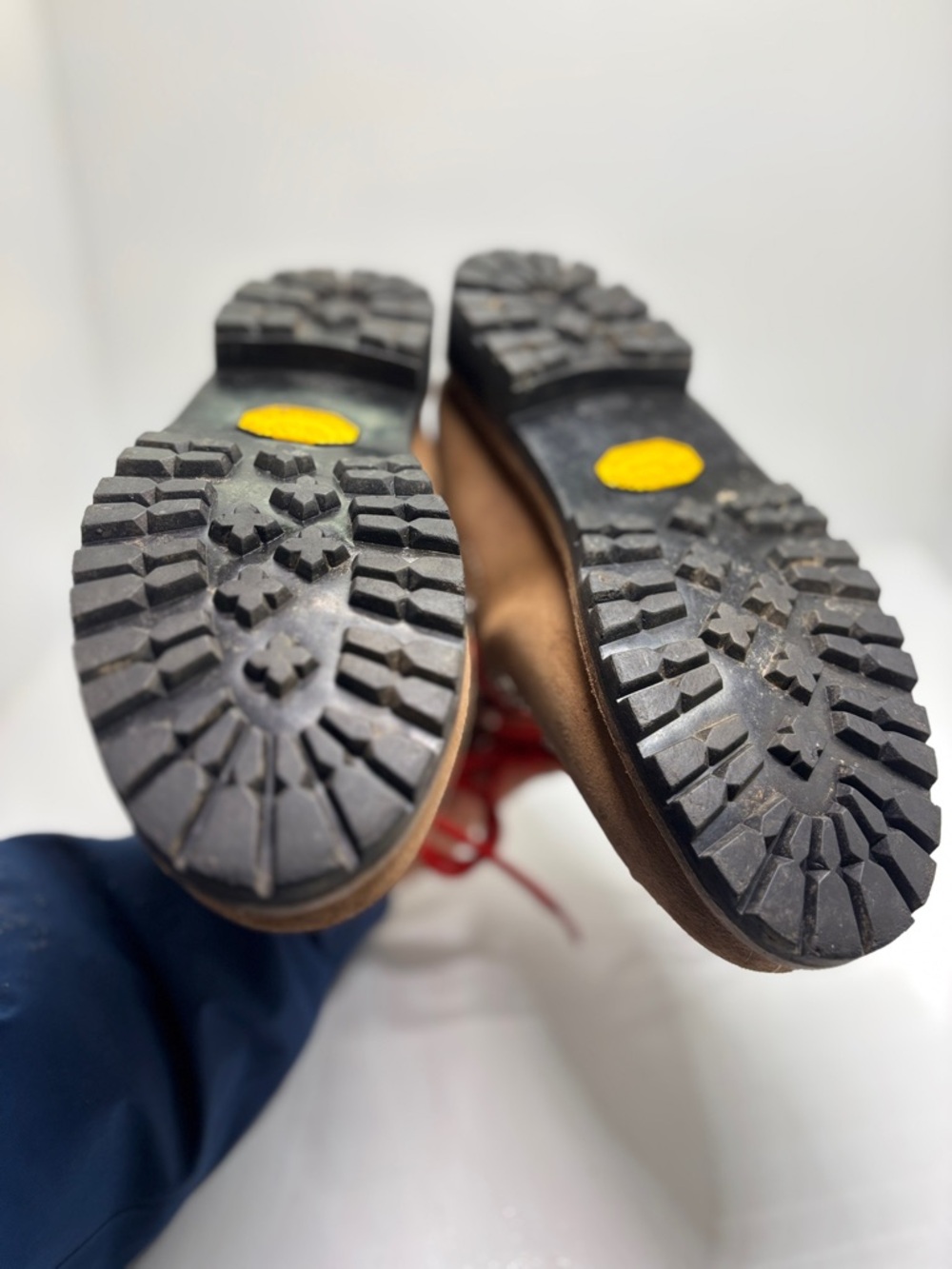 Stellina Made in Italy Hiking Boots Vibram Sole Brown Leather Alpine Mens US 8 - Picture 9 of 15